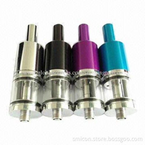 Electronic cigarette atty atomizer with stainless steel and pyrex glass material